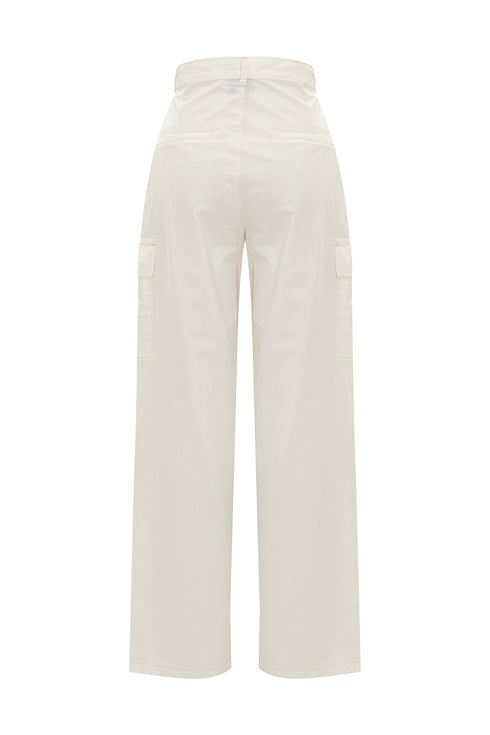 White Cargo Trousers