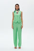 Keely green v neck vest