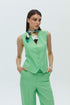Keely green v neck vest