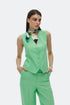 Keely green v neck vest