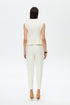 White jasmine v neck vest