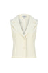 White jasmine v neck vest