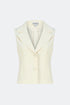 White jasmine v neck vest