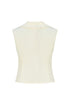 White jasmine v neck vest