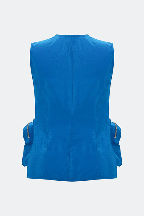 Azure Pocket Detailed Vest