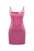 Persian pink corset mini dress