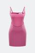 Persian pink corset mini dress