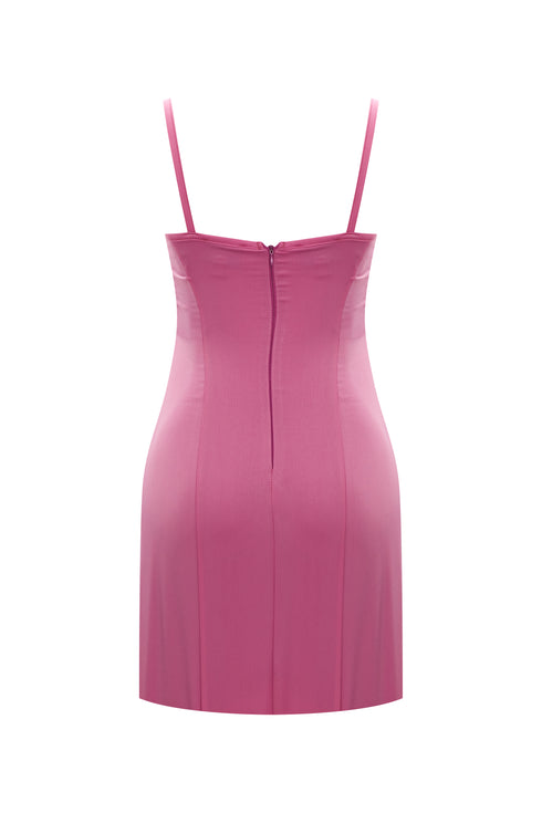 Persian pink corset mini dress