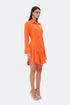 Frill detailed shirt mini dress