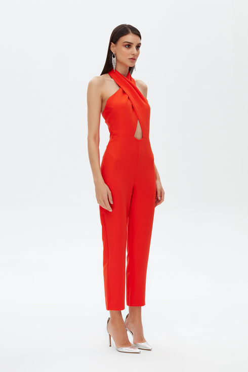 Nova cross halterneck jumpsuit