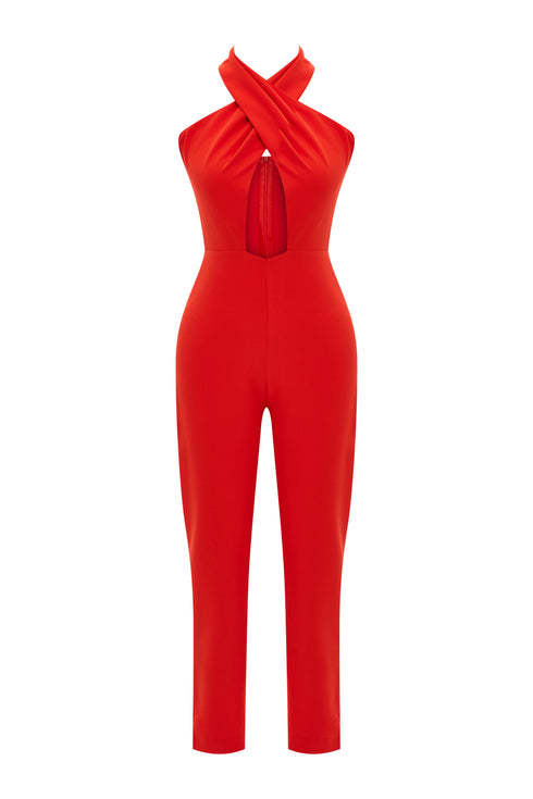 Nova cross halterneck jumpsuit