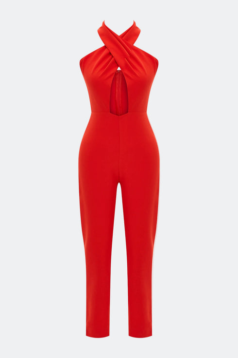 Nova cross halterneck jumpsuit