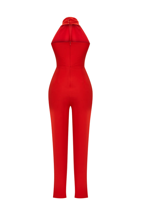 Nova cross halterneck jumpsuit