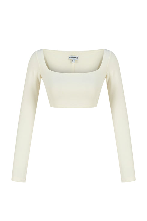 Square Collar Crop Top