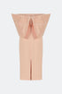 Puff Shoulder Symmetric Dress