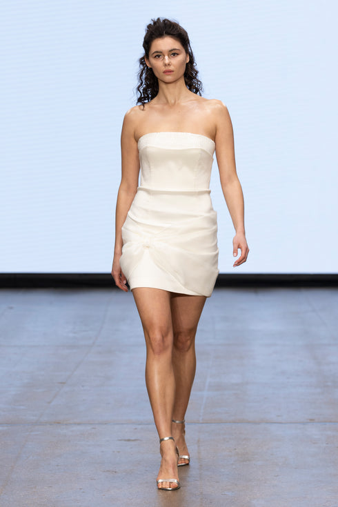 STRAPLESS MINI DRESS