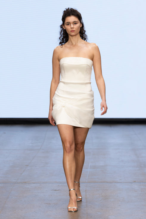 STRAPLESS MINI DRESS
