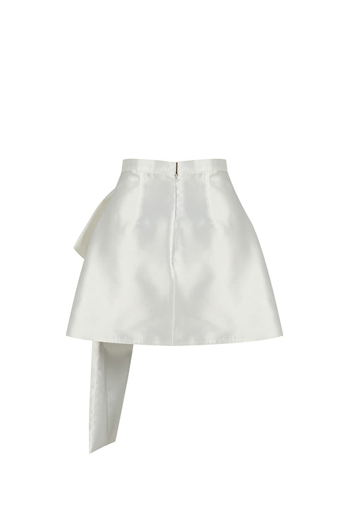 BIG BOW TIE DETAILED MINI SKIRT