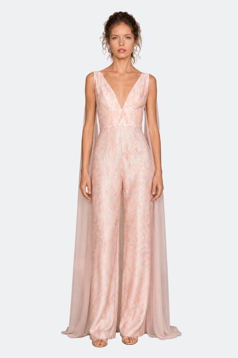 Silk Marbling Jumpsuit