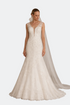 3-D Inlaid Mermaid Wedding Dress