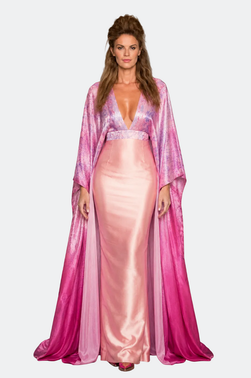 Marbling Silk Dress