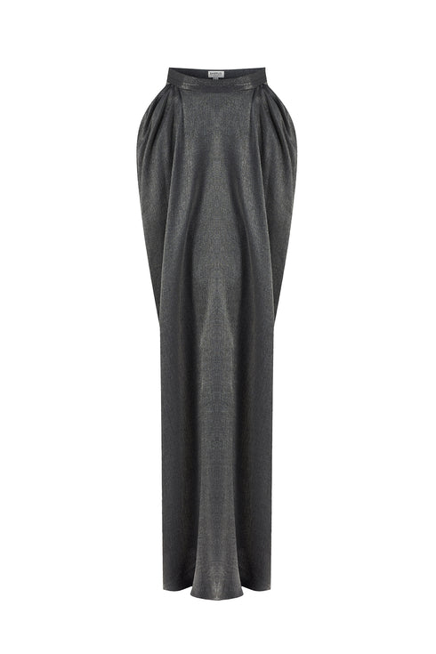 ASH DEEP SLIT DRAPE LONG SKIRT