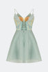 Monarch V Neck Straps Mini Dress