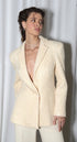 Champagne Sequin Blazer & Wide-Leg Trousers Set