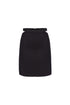 Black Mini Skirt With Waist Decollete