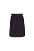 Black Mini Skirt With Waist Decollete