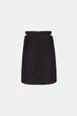 Black Mini Skirt With Waist Decollete