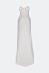 Slit Detailed Strapless Dress