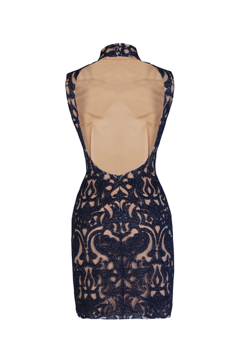 High Neck Mini Dress