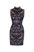High Neck Mini Dress