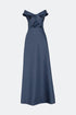 A Form Dress With Chest Knot Detail