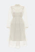Needlework Detailed Dress With A Layered Skirt