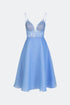 V Neck Tiered Midi Dress