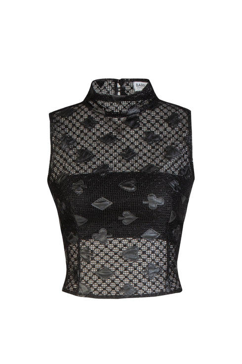 Turtleneck Sleeveless Top