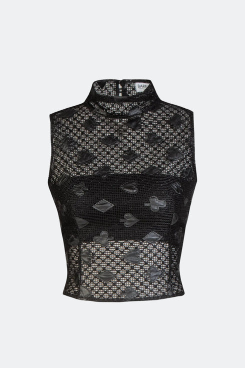Turtleneck Sleeveless Top