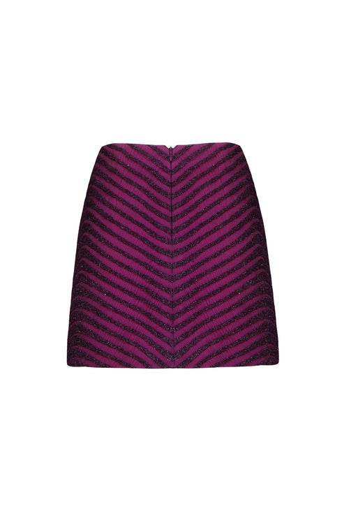 Shiny Fabric Mini Pencil Skirt