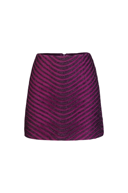 Shiny Fabric Mini Pencil Skirt