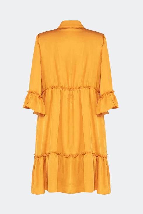 Cyrus3/4 Sleeve Mini Dress With Frill Detail