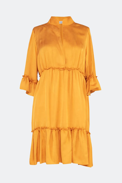 Cyrus3/4 Sleeve Mini Dress With Frill Detail