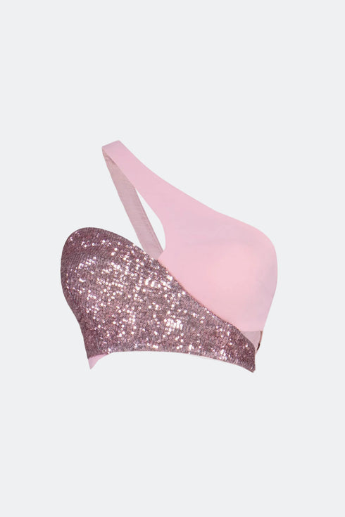 One Shoulder Side Decollete Top