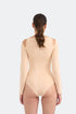 Neck And Chest Detailed Snap Crotch Body With Long Sleeves