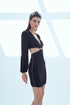 SIDE WAIST CUTOUTS OPEN BACK MINI DRESS - Barrus London