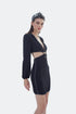 SIDE WAIST CUTOUTS OPEN BACK MINI DRESS - Barrus London