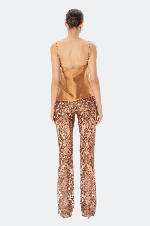 Soft V-Neck Chain Hanging Blouse