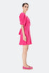 Sweetheart Neckline Balloon Sleeve Midi Dress