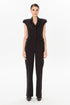 Bootcut Black Long Jumpsuit